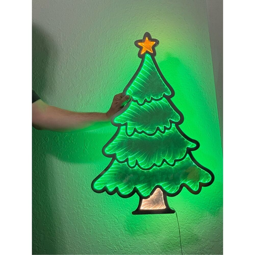 Fabulous home 23.5" LED Infinity Light‎ Christmas Tree w/Base New